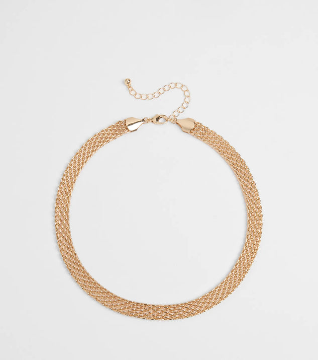 What's New Mesh Chain Choker Necklace