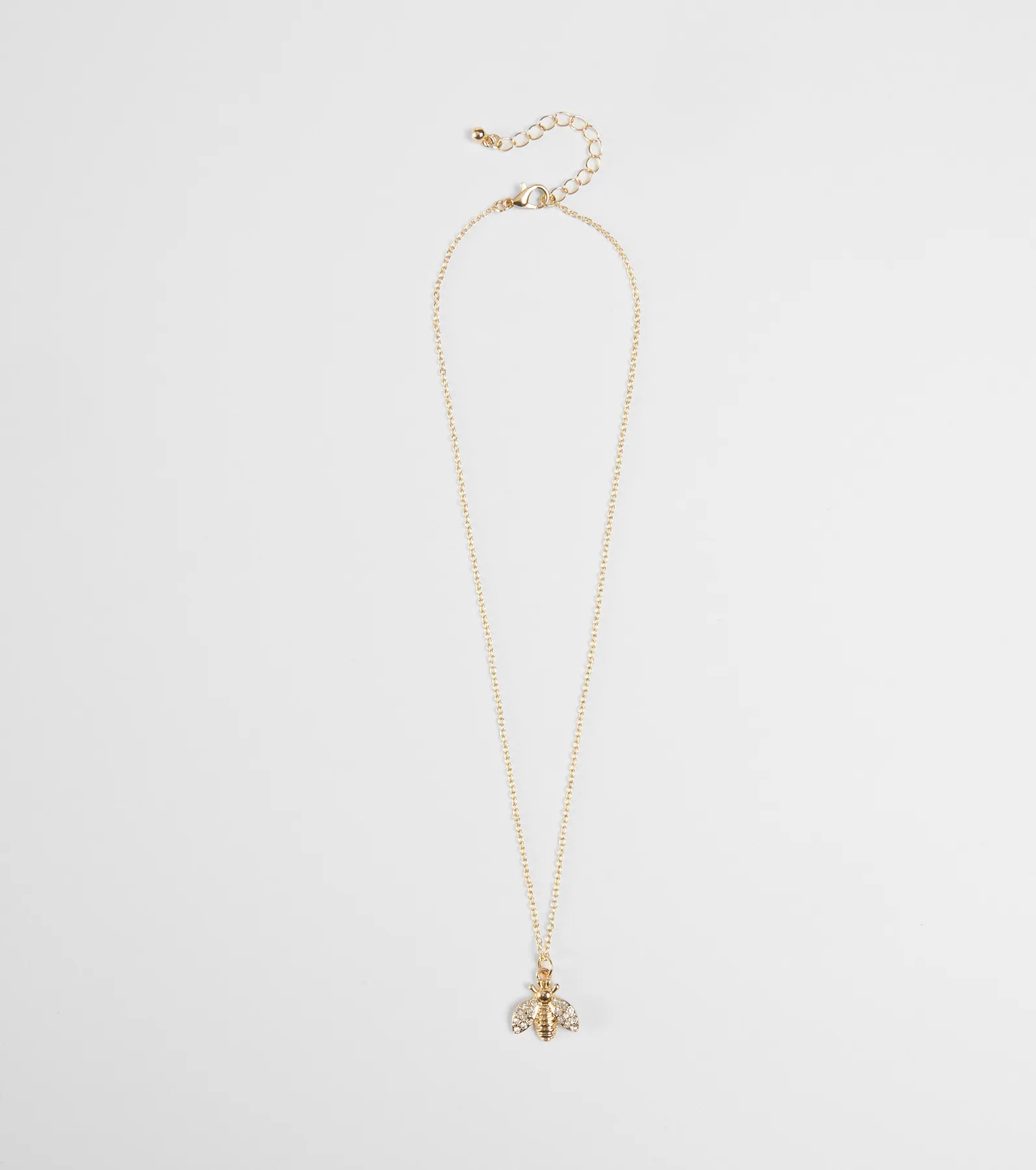 Cute Glamour Rhinestone Bee Charm Necklace | Windsor
