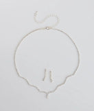 Major Gem Necklace And Earrings Set