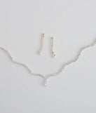 Major Gem Necklace And Earrings Set