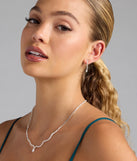 Major Gem Necklace And Earrings Set