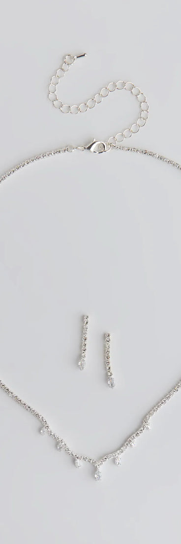 Stunning Pair Necklace And Earrings Set