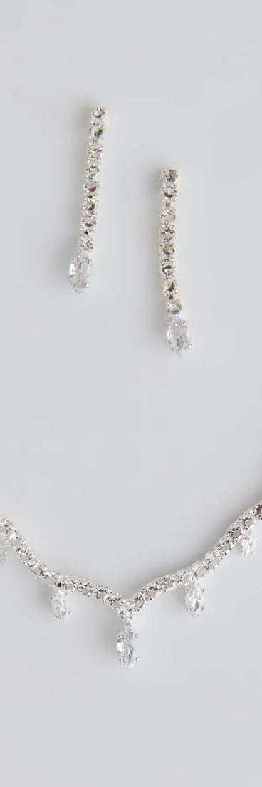 Stunning Pair Necklace And Earrings Set