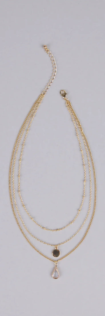 In The Details Dainty Layered Charm Necklace