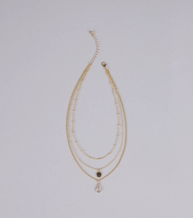 In The Details Dainty Layered Charm Necklace