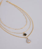 In The Details Dainty Layered Charm Necklace