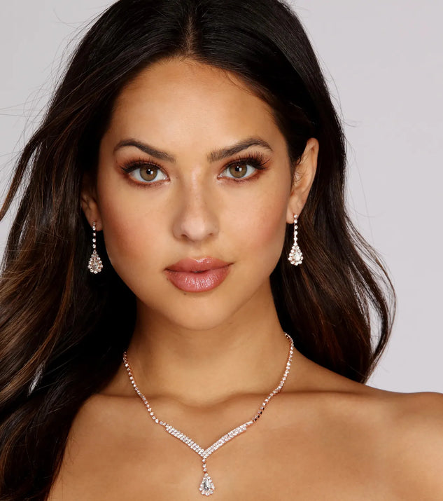 Teardrop Rhinestone Set | Windsor