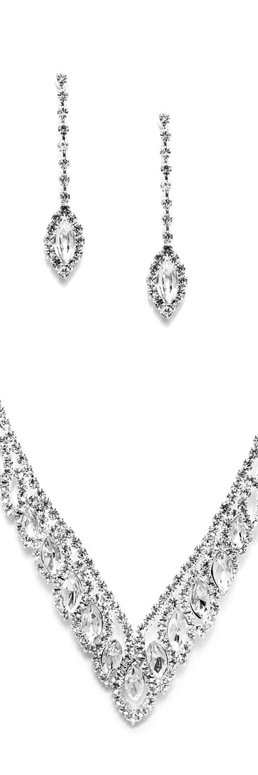 Get inspired with the Elegant Tear Drop Rhinestone Set, a feed-worthy silver piece that’s part of Windsor's updated and curated women’s clothing edit packed with must-have fall outfit ideas.