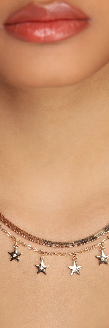 Star Spangled Herringbone Necklace Set