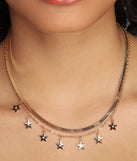 Star Spangled Herringbone Necklace Set