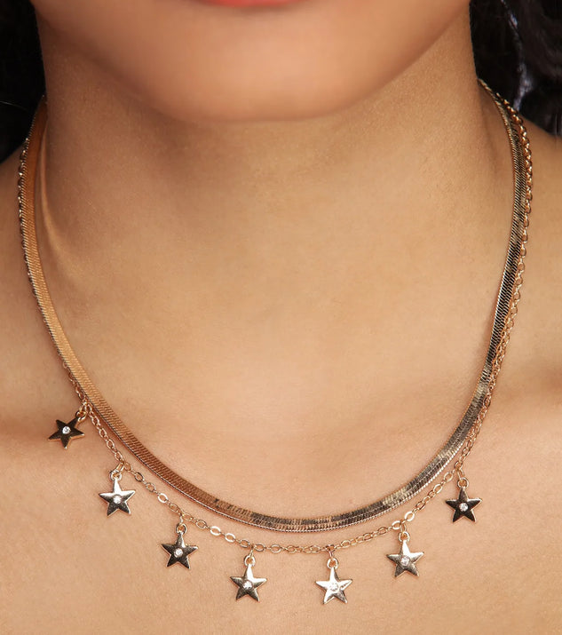 Star Spangled Herringbone Necklace Set