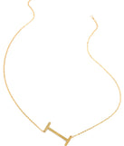 Large Initial Charm Necklace