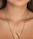Large Initial Charm Necklace