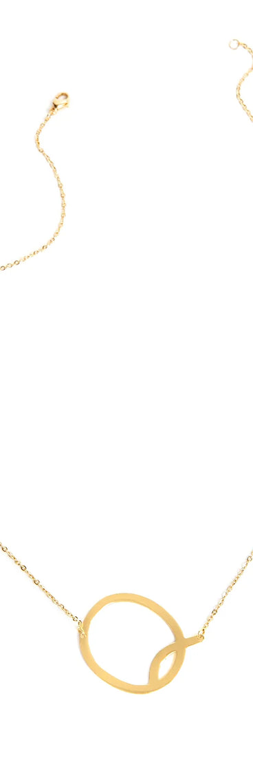 Large Initial Charm Necklace