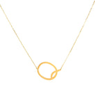 Large Initial Charm Necklace