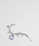 Stay on-trend this season with the Time Flies Charm Watch Bracelet in silver, a must-have for creating stylish and effortless spring outfits for women.