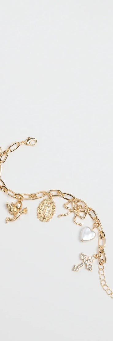 Trendy Perfection Charm Bracelet
