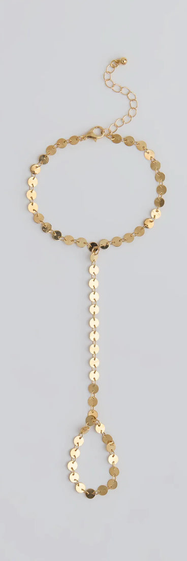 Chic Destiny Disc Coin Hand Chain