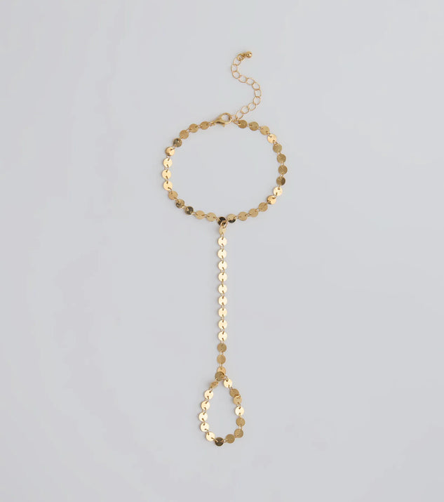 Shop Windsor Chic Destiny Disc Coin Hand Chain Online – Trendy & Affordable Fashion