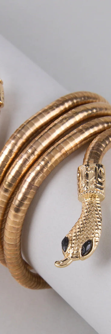 Wrapped In Power Snake Bracelet