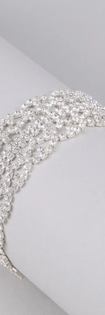 Luxe And Luminous Rhinestone Bracelet