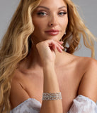 Luxe And Luminous Rhinestone Bracelet