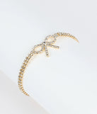 Perfect Bow Rhinestone Bracelet
