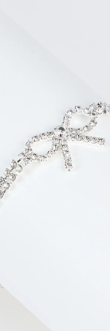 Perfect Bow Rhinestone Bracelet