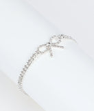 Perfect Bow Rhinestone Bracelet
