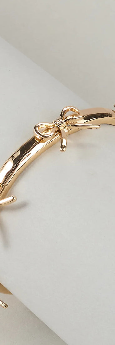 Tied Up In Style Bow Stretch Bracelet
