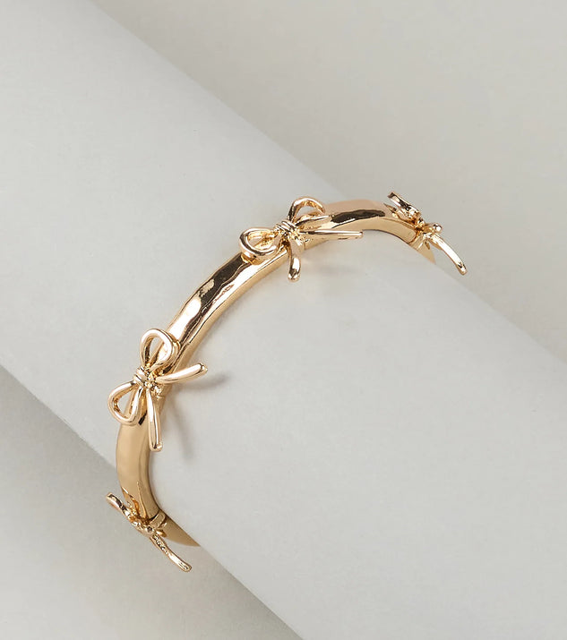 Tied Up In Style Bow Stretch Bracelet