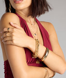 Stacked To Slay Chain-Link Bracelet