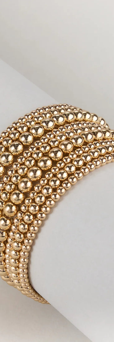 Stacked To Perfection Beaded Stretch Bracelets