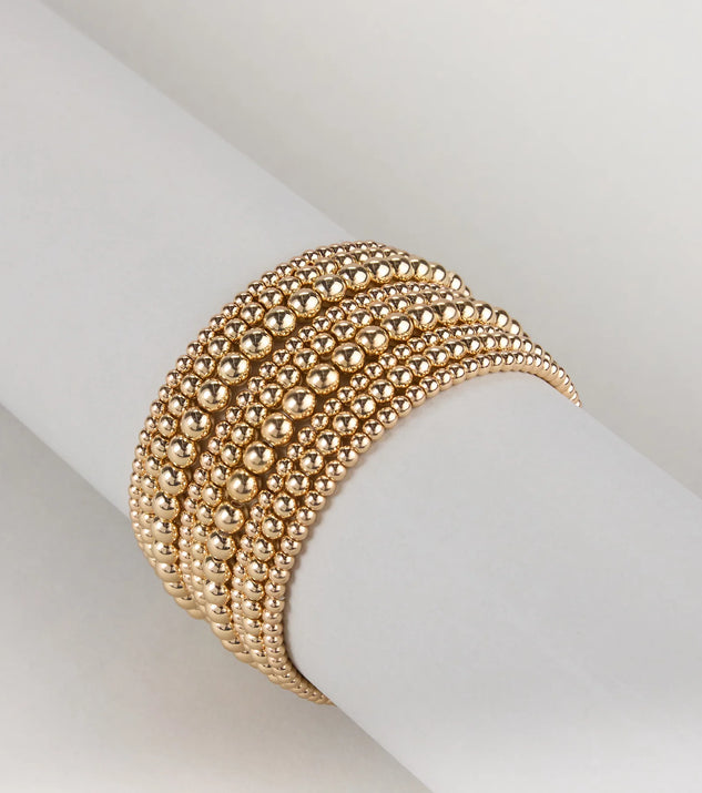 Stacked To Perfection Beaded Stretch Bracelets