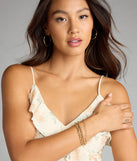 Stacked Intentions Chain And Bead Bracelet Set