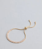 Glam Classic Cubic Zirconia Slider Bracelet