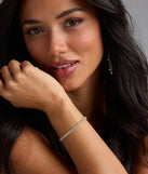 Glam Classic Cubic Zirconia Slider Bracelet
