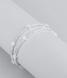 Gorgeous Shine Cubic Zirconia Cuff Bracelet