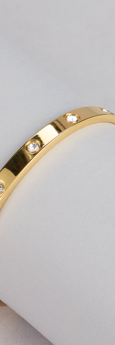 Timeless Luxury Rhinestone Bangle Bracelet