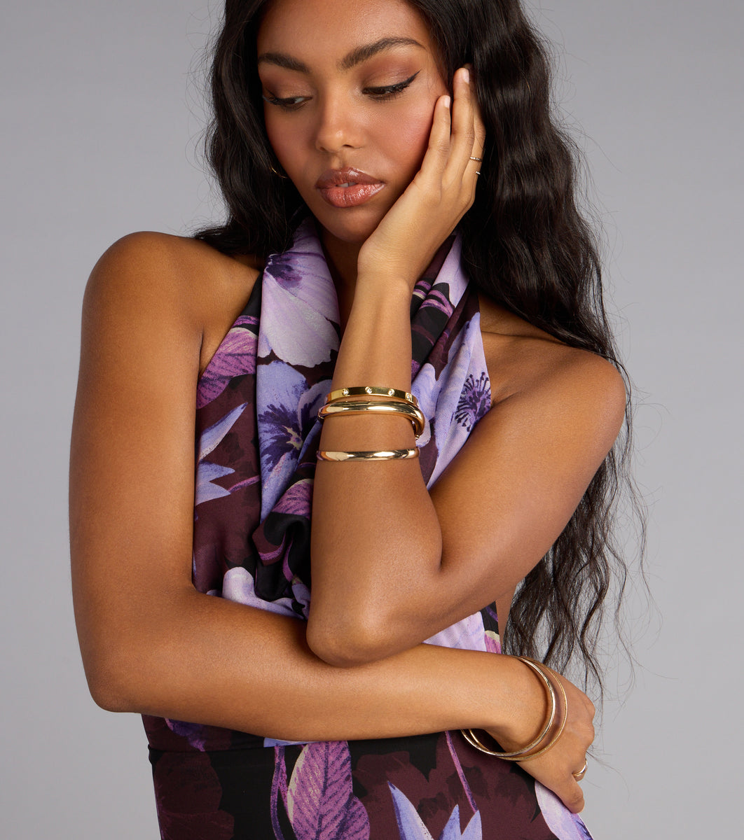 Timeless Luxury Rhinestone Bangle Bracelet | Windsor