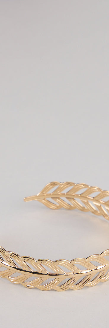 Stay Golden Leaf Arm Cuff