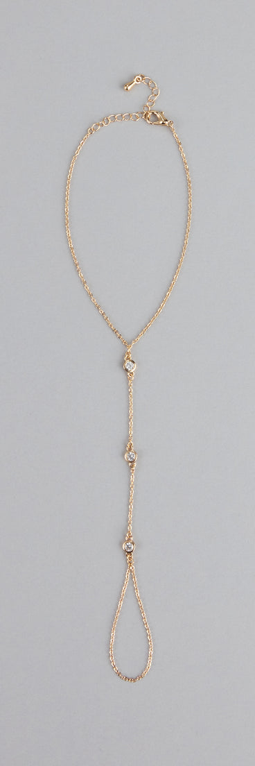 Glow Getter Rhinestone Hand Chain