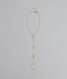 Glow Getter Rhinestone Hand Chain