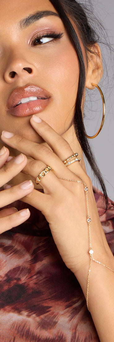 Glow Getter Rhinestone Hand Chain