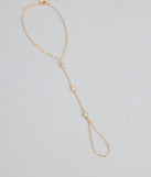 Glow Getter Rhinestone Hand Chain