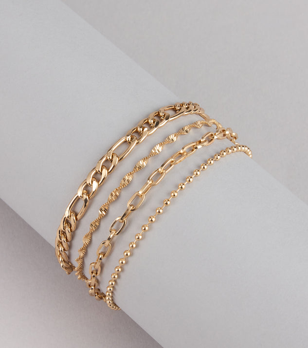 Layer It On Multi-Chain Bracelet Set