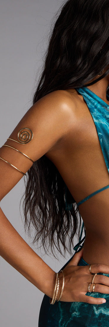 Wrapped Up Spiral Arm Cuff