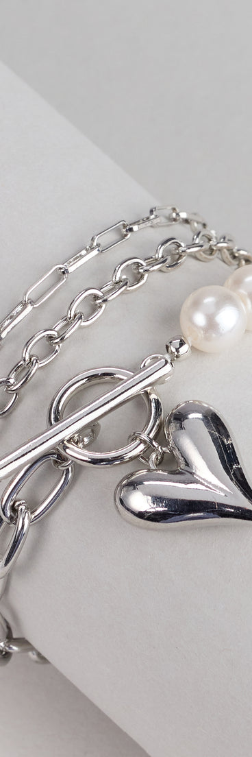 Love Linked Bracelet Stack