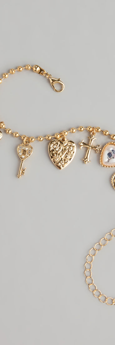 Style your vibe in seconds with the Forever Yours Vintage Charm Bracelet, a fashion accessories essential that completes any outfit with ease.