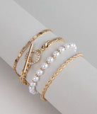 Luxe Shine Four-Piece Bracelet Set